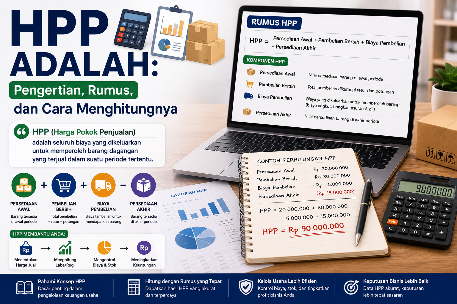 HPP Adalah: Pengertian, Rumus, dan Cara Menghitungnya